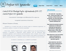 Tablet Screenshot of albertignatenko.org